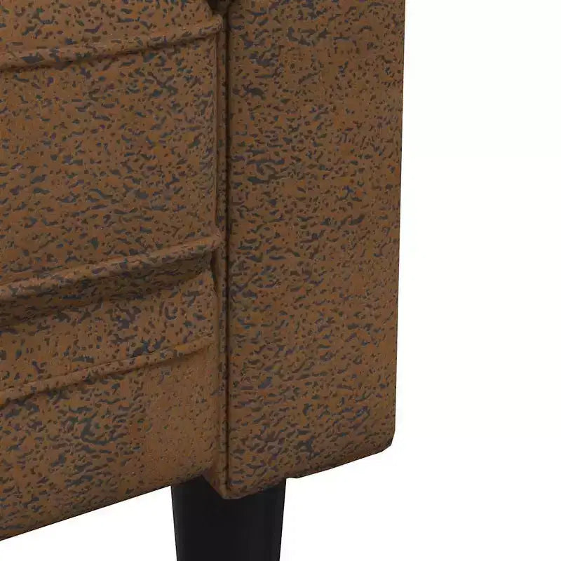 Canapé Chesterfield 3 places – Tissu marron – Élégant et confortable pour salon