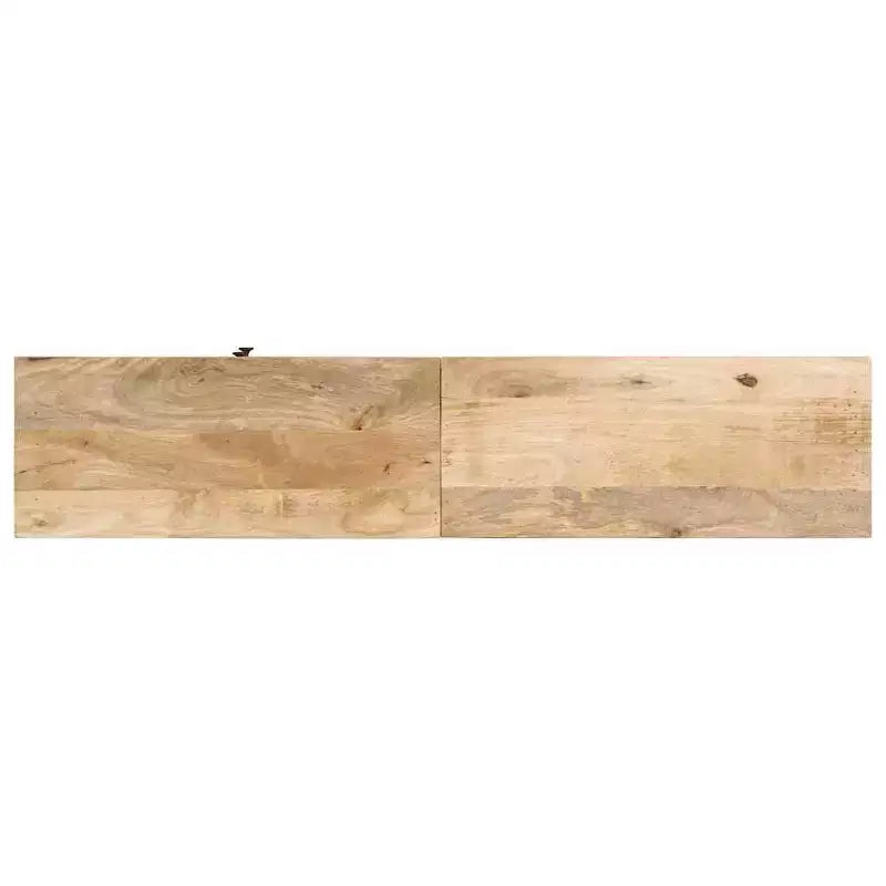 Meuble TV en Bois de Mangue Massif - Meuble TV de Style Ferme Rustique avec Tiroirs et Compartiments - Meuble TV Marron 55,1x11,8x19,7
