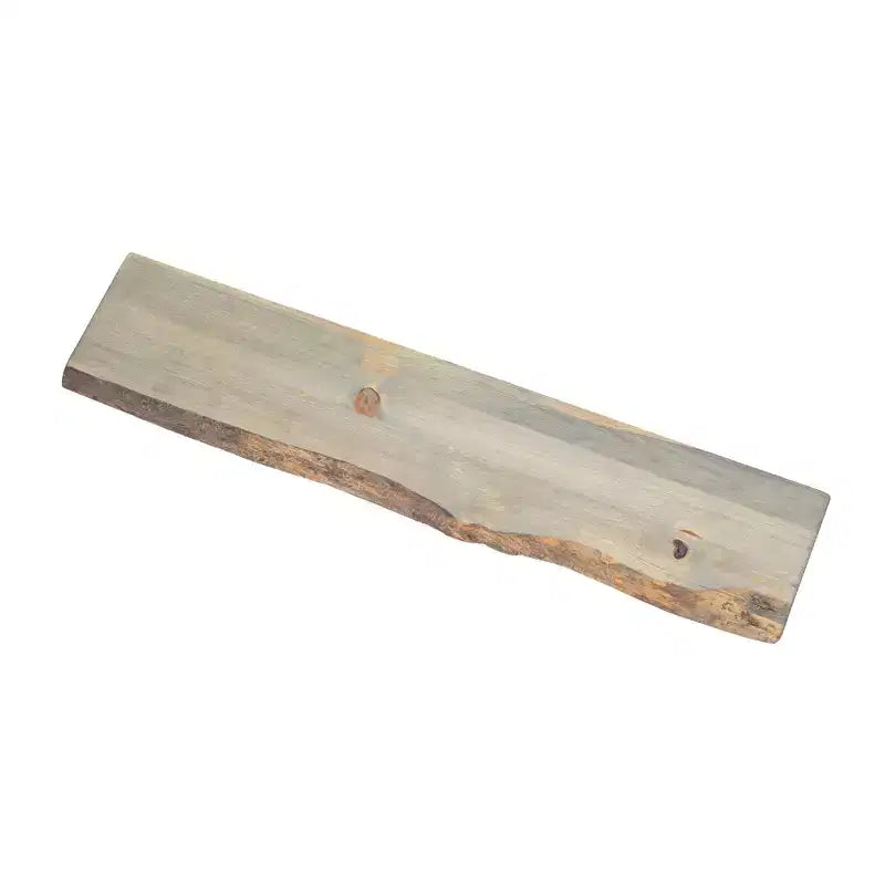   Grey 36 in. Live Edge Wood Shelf (Wood Only) by 