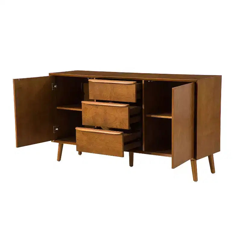 Buffet à 3 tiroirs de 57 po de large en bois massif |