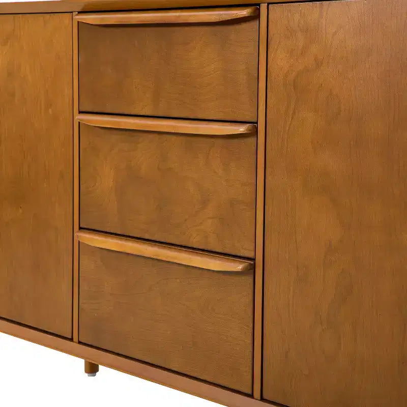 Buffet à 3 tiroirs de 57 po de large en bois massif |