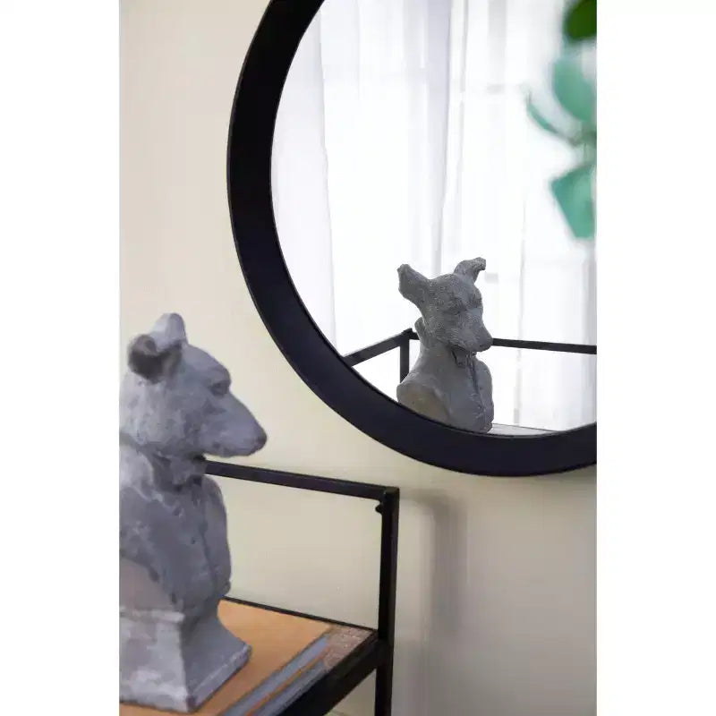 Miroir mural décoratif 20x1.5 en bois avec cadre en bois massif pour salle de bain, console d'entrée à poser contre le mur
