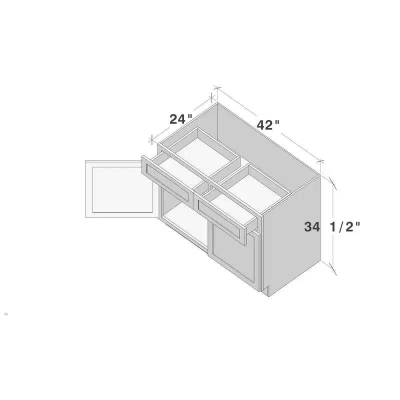 Meuble bas de cuisine L42x P24x H34.5