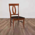Set of 2   Splat Back Chairs Espresso - 