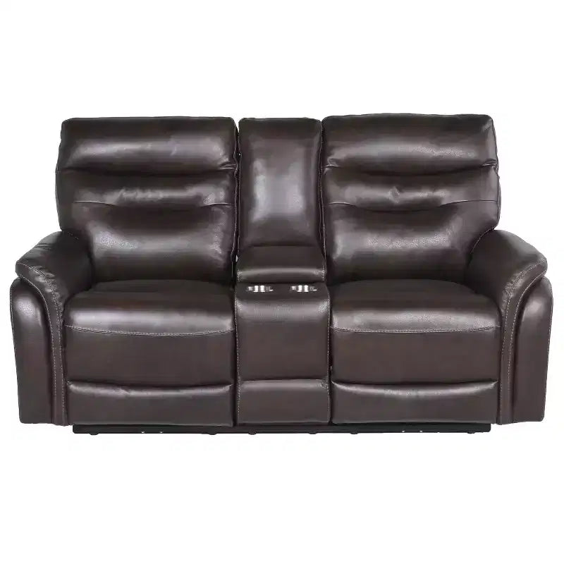 Canapé inclinable électrique avec console - : Port USB, rangement central