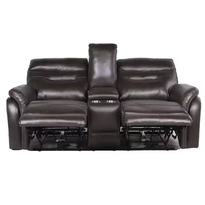 Canapé inclinable électrique avec console - : Port USB, rangement central