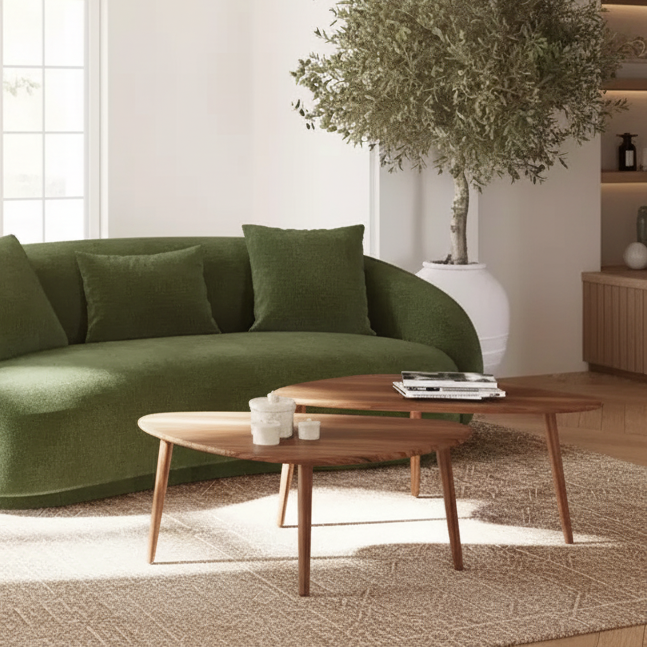 Table basse noyer