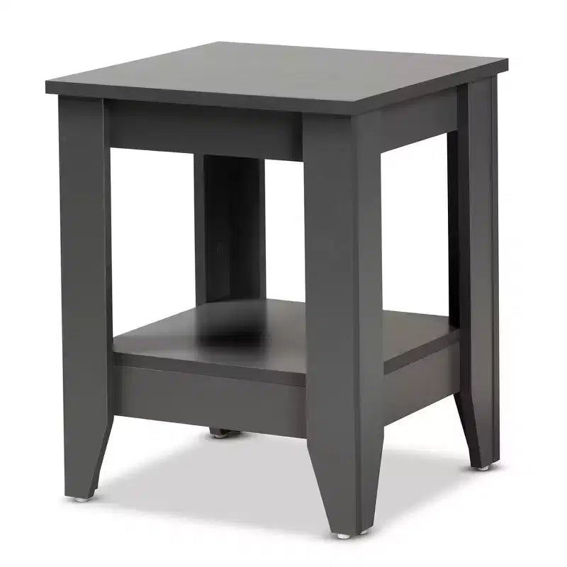  Wood End Table Gray - 