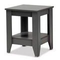  Wood End Table Gray - 
