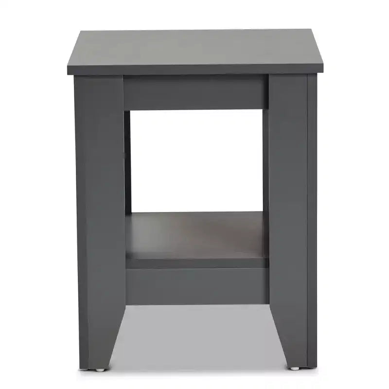 Table d'appoint en bois gris -