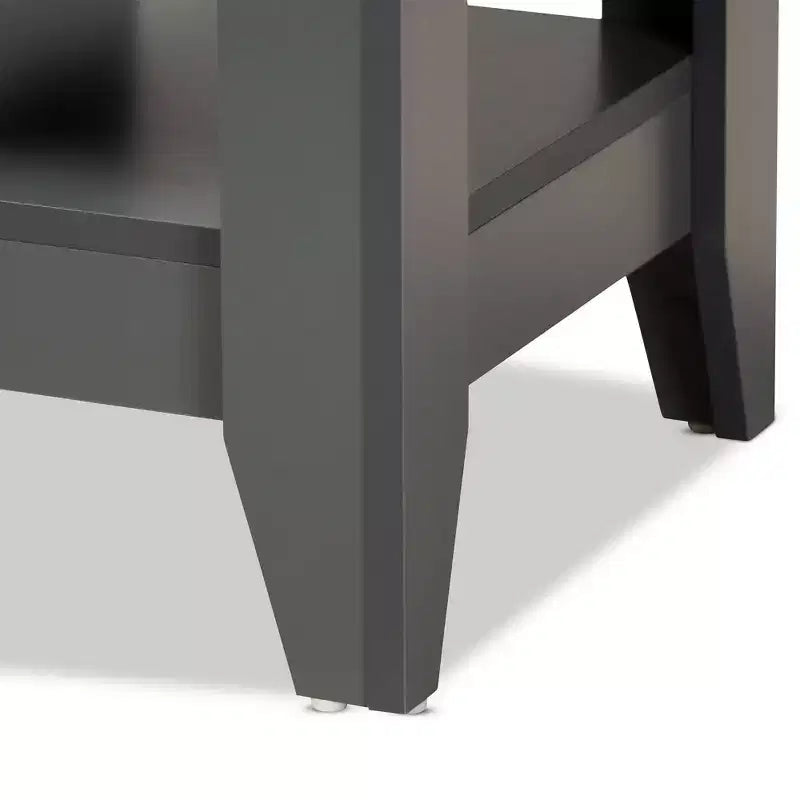 Table d'appoint en bois gris -