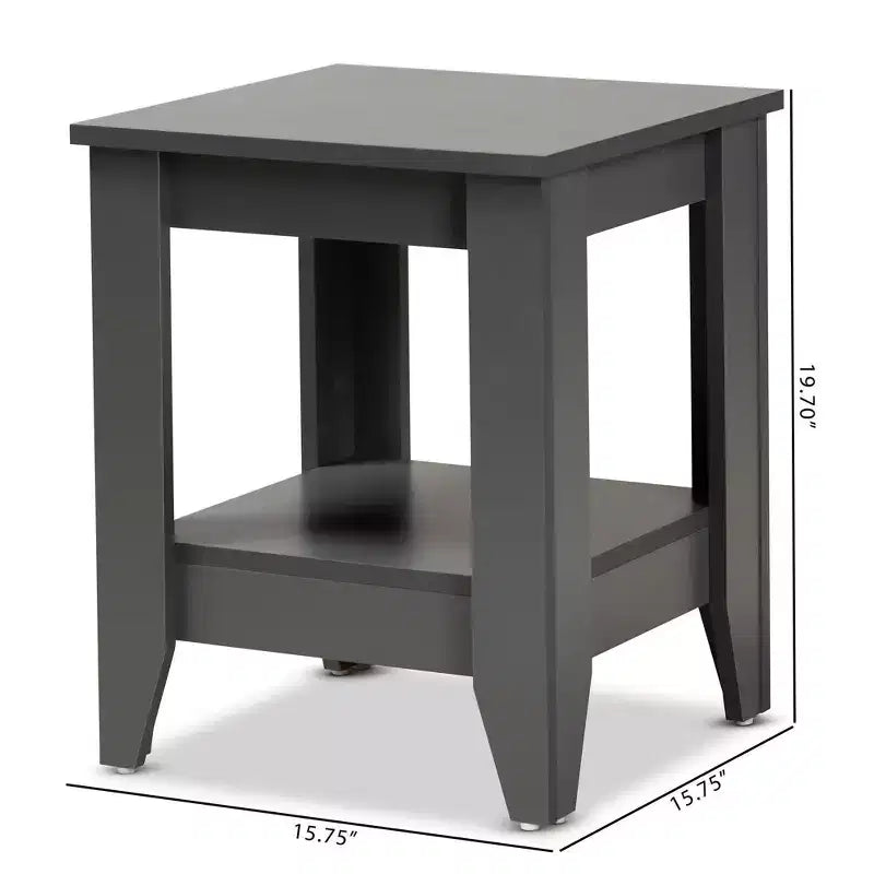 Table d'appoint en bois gris -