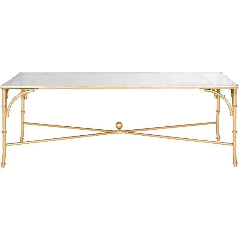 Coffee Table - Gold/Glass - 