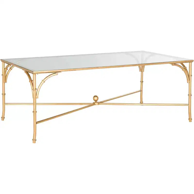 Table basse - Or/Verre -